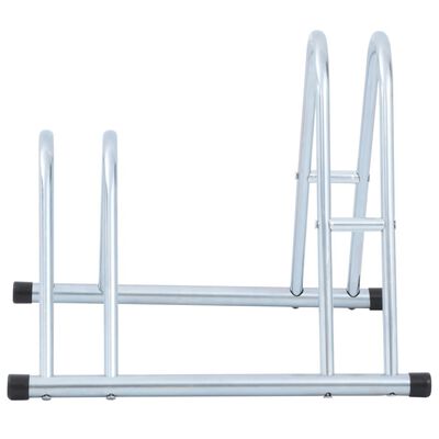 vidaXL Bicycle Stand for 2 Bikes Floor Freestanding Galvanised Steel