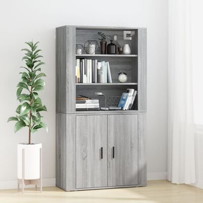 vidaXL Highboard Grey Sonoma Engineered Wood