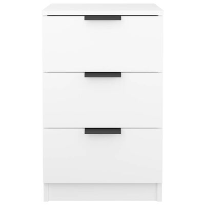 vidaXL Bedside Cabinets 2 pcs White 40x36x65 cm