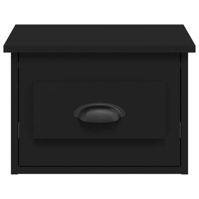 vidaXL Wall-mounted Bedside Cabinets 2 pcs Black 41.5x36x28cm