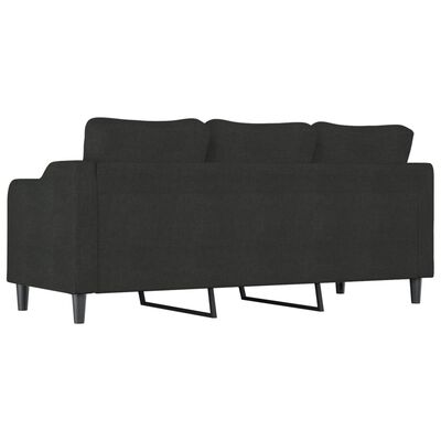 vidaXL 3-Seater Sofa Black 180 cm Fabric