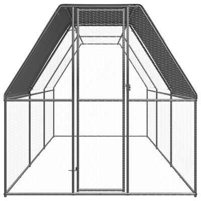 vidaXL Chicken Cage 2x6x2 m Galvanised Steel