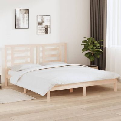 vidaXL Bed Frame without Mattress 180x200 cm Super King Solid Wood