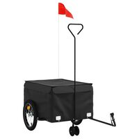 vidaXL Bike Trailer Black 45 kg Iron