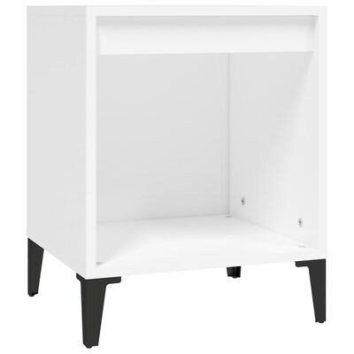 vidaXL Bedside Cabinet White 40x35x50 cm