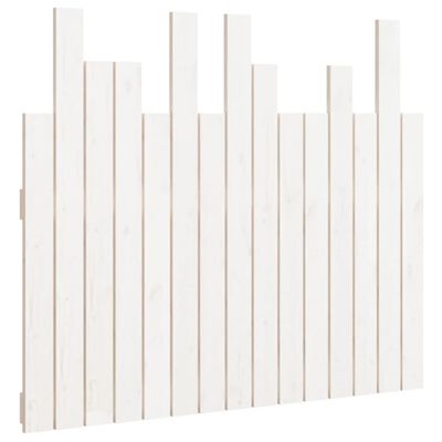 vidaXL Wall Headboard White 95.5x3x80 cm Solid Wood Pine