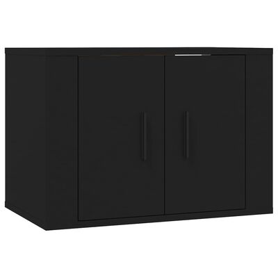 vidaXL 5 Piece TV Cabinet Set Black Engineered Wood