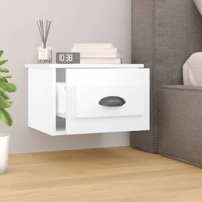 vidaXL Wall-mounted Bedside Cabinets 2 pcs White 41.5x36x28cm