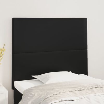 vidaXL Headboards 2 pcs Black 80 cm Faux Leather