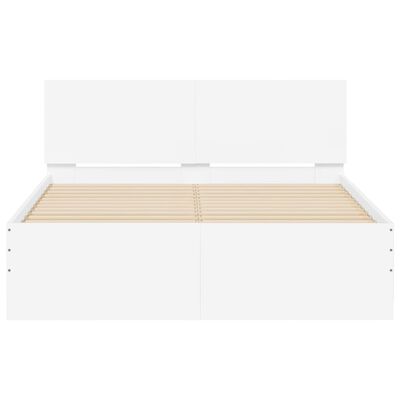 vidaXL Bed Frame without Mattress White 135x190 cm Double