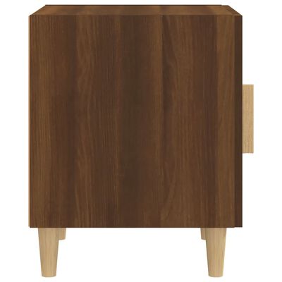 vidaXL Bedside Cabinet Brown Oak Engineered Wood