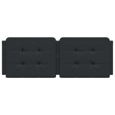 vidaXL Headboard Cushion Black 137 cm Double Faux Leather