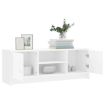 vidaXL TV Cabinet White 102x30x37.5 cm Engineered Wood