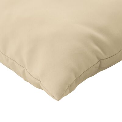 vidaXL Pallet Cushions 2 pcs Beige Fabric