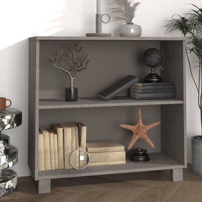 vidaXL Sideboard HAMAR Light Grey 85x35x80 cm Solid Wood Pine