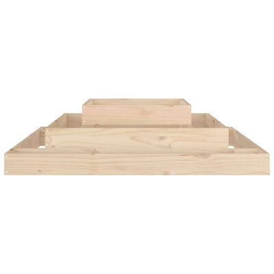 vidaXL Planter 110x110x27 cm Solid Wood Pine