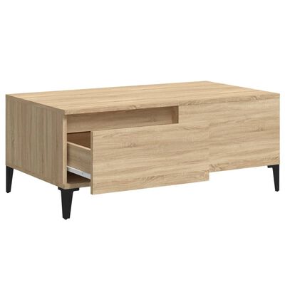 vidaXL Coffee Table Sonoma Oak 90x50x36.5 cm Engineered Wood