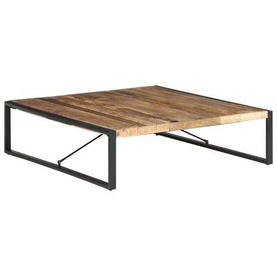 vidaXL Coffee Table 140x140x40 cm Rough Mango Wood