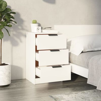 vidaXL Bedside Cabinets 2 pcs White 40x36x65 cm