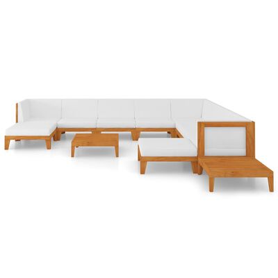 vidaXL 12 Piece Garden Lounge Set with Cushions Solid Acacia Wood