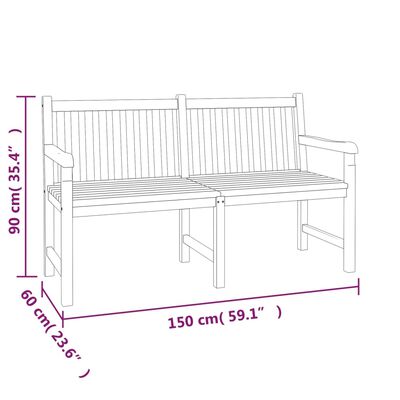 vidaXL 4 Piece Garden Dining Set Solid Wood Teak