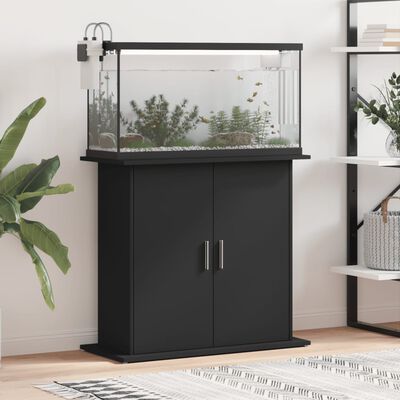 vidaXL Aquarium Stand Black 81x36x73 cm Engineered Wood