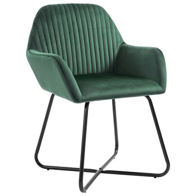 vidaXL Dining Chairs 4 pcs Green Velvet