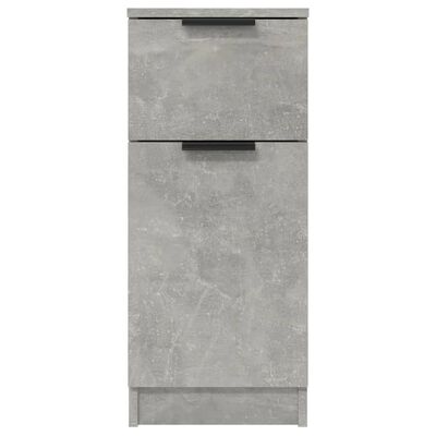 vidaXL Sideboards 2 pcs Concrete Grey 30x30x70 cm Engineered Wood