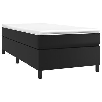 vidaXL Bed Frame without Mattress Black King Single Faux Leather