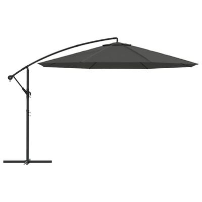 vidaXL Cantilever Garden Parasol with Aluminium Pole 350 cm Anthracite