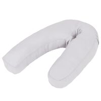 vidaXL Pregnancy Pillow J-Shaped 54x(36-43) cm Grey