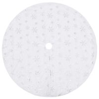 vidaXL Luxury Christmas Tree Skirt White 122 cm Faux