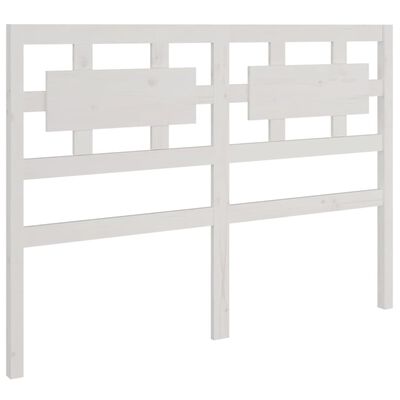 vidaXL Bed Headboard White 155.5x4x100 cm Solid Wood Pine