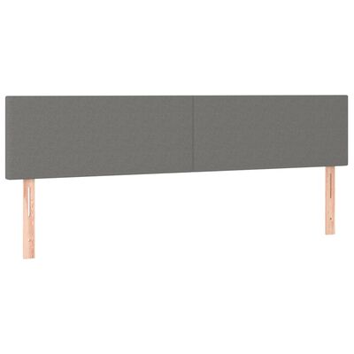 vidaXL Headboards 2 pcs Dark Grey 80 cm Fabric