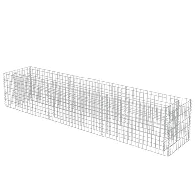 vidaXL Gabion Raised Bed Galvanised Steel 270x50x50 cm