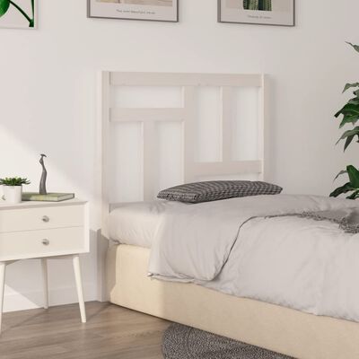 vidaXL Bed Headboard White 95.5x4x100 cm Solid Wood Pine