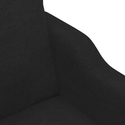 vidaXL 3-Seater Sofa Black 180 cm Fabric