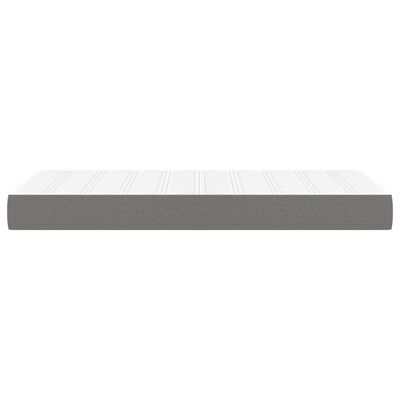 vidaXL Pocket Spring Bed Mattress Dark Grey 90x190x20 cm Fabric