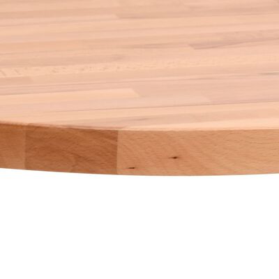 vidaXL Table Top Ø60x2.5 cm Round Solid Wood Beech