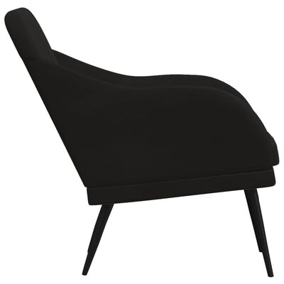 vidaXL Armchair Black 63x76x80 cm Velvet