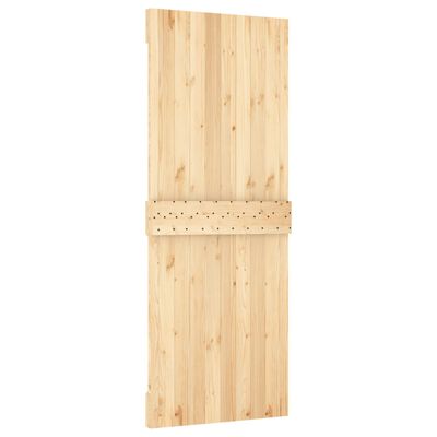 vidaXL Sliding Door with Hardware Set 80x210 cm Solid Wood Pine