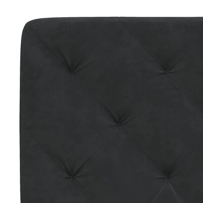 vidaXL Headboard Cushion Black 90 cm Velvet