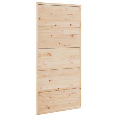 vidaXL Barn Door 100x208 cm Solid Wood Pine