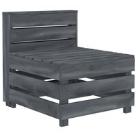 vidaXL Garden Pallet Sofa Wood Grey