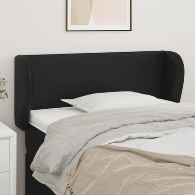 vidaXL Headboard with Ears Black 103 cm Faux Leather