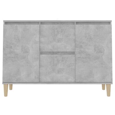 vidaXL Sideboard Concrete Grey 101x35x70 cm Engineered Wood