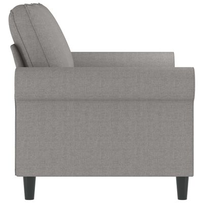 vidaXL 2-Seater Sofa Light Grey 120 cm Fabric