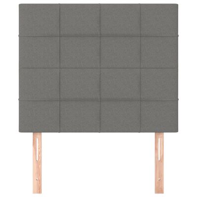 vidaXL Headboards 2 pcs Dark Grey 80 cm Fabric