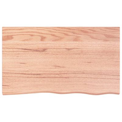 vidaXL Bathroom Countertop Light Brown 100x60x(2-6)cm Treated Solid Wood