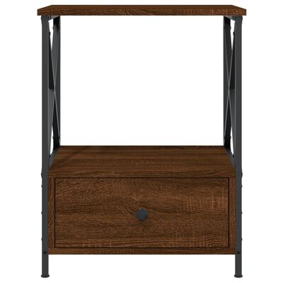 vidaXL Bedside Tables 2 pcs Brown Oak 50x41x65 cm Engineered Wood